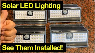 EZBASICS Solar LED Lights  Great for Motion Detection at Night [upl. by Assiluj]