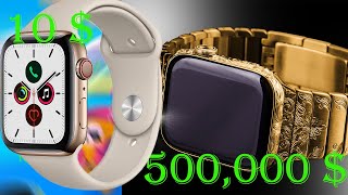 10  smartwatch vs 500000  smartwatch except am Broke and cant afford the 500 dollar watch [upl. by Aedni]