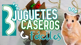 Como HACER JUGUETES CASEROS para HAMSTER 🐹😍 [upl. by Dyolf]