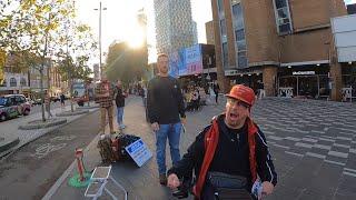 Wheelchair User Tries To Knock The Preacher Off His Step Ladder [upl. by Akienaj]