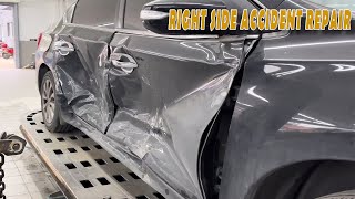 Incredible Repair Techniques Witness Nissan Cars RightSide Collision Transformation [upl. by Bowers433]