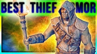 Skyrim Special Edition Best Light Armor Location at LEVEL ONE Thief Build – Black Guard Unique Set [upl. by Yregerg]