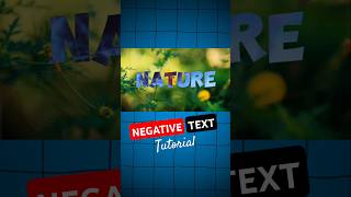 Negative Text Editing Capcut Tutorial shorts capcut capcuttutorial [upl. by Roselin]