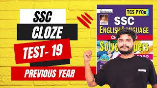 SSC  CLOZE TEST  19  KIRAN PUBLICATION  PREVIOUS YEAR [upl. by Aninaig]