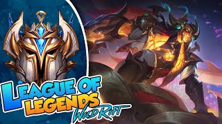 WILD RIFT  S12  AATROX TOP  EL TOP LANER MAS ROTO Y SU SKIN PARCHE 50a [upl. by Yromas]