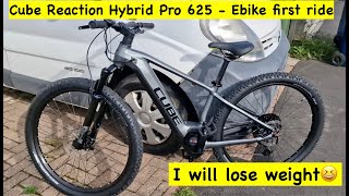 Cube Reaction Hybrid Pro 625 Ebike  First ride and thoughts [upl. by Tjader]