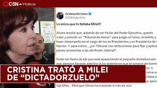 CRISTINA KIRCHNER le respondió a JAVIER MILEI por la JUBILACIÓN de PRIVILEGIO [upl. by Dorthea]