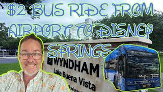 Saving money at a Disney Springs Hotel Plus 2 Airport bus ride Wyndham Garden Lake Buena Vista [upl. by Otsirc]