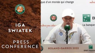 Iga Swiatek  Press Conference after Semifinals  RolandGarros 2022 [upl. by Coulson666]