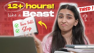 How to study 12 Hours for NEET 2025 Extreme Timetable [upl. by Nnywg]