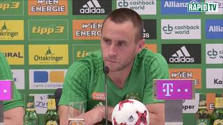 Pressekonferenz nach Rapid vs Altach [upl. by Notla88]