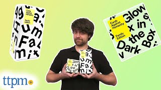 Cards Against Humanity Family Edition Card Game and Glow in the Dark Box Expansion Pack Review [upl. by Aitam]