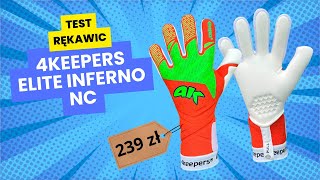 Test Rękawic Bramkarskich 4keepers ELITE INFERNO NC – Sprawdzamy w Akcji [upl. by Ahseele]