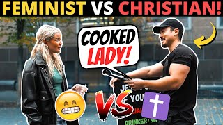 PROCHOICE FEMINISTS GET COOKED BY CHRISTIAN Must Watch [upl. by Benkley]