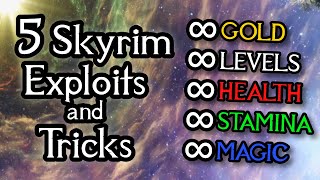 How to become a GOD in Skyrim using exploits glitches and tricks 2022 [upl. by Kartis]