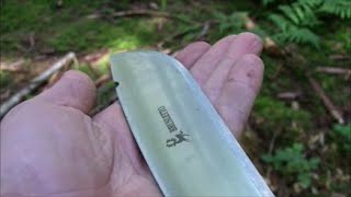 Großes BushcraftMesser im Arbeitseinsatz Das Brusletto Villmann  Bushcraft Lexikon [upl. by Finella]