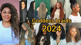 Captivating Goddess braids hairstyles  knotless box braids braids  long hair  Short hair [upl. by Osnofedli]