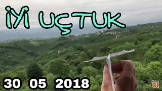 Kağıttan Uçak Yapımı Ve Uçuşu Basit Ve İyi Uçan [upl. by Druce759]