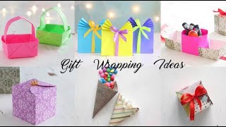 6 DIY Gift Wrapping Ideas  Paper Craft  Ventunoart [upl. by Conners]