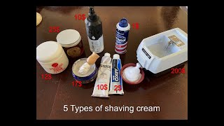 Different Types of Shaving Cream Shaving Products [upl. by Hameean80]