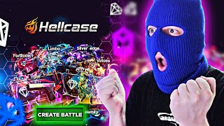 I WON EVERY CASE BATTLE ON HELLCASE HELLCASE PROMO CODE [upl. by Heathcote]