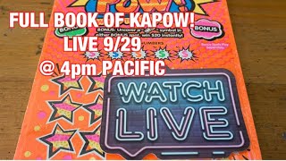 Full 300 Book of Kapow Tickets‼️ California Lottery Scratchers🤞🍀🍀🍀 [upl. by Sessler]