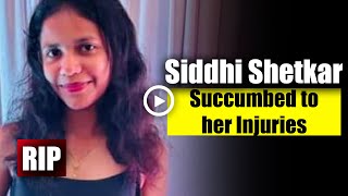 GOA NEWS  Siddhi Shetkar Succumbed to her Injuries  Mandrem Accident Update [upl. by Myca260]