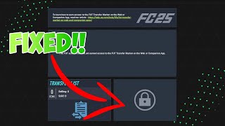 HOW TO UNLOCK TRANSFER MARKET FC25 WEB APP [upl. by Ailekat]