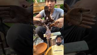 Amazing work  🫶🌸 shorts woodworking bamboo amazingfacts craft woodcarving shortsvideo funny [upl. by Gnod155]