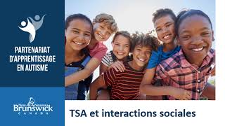 Webinaire  Le TSA et les habiletés sociales Partie 1 [upl. by Adnaluoy]