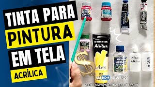 Tinta para Pintura em tela acrílica [upl. by Tewell157]