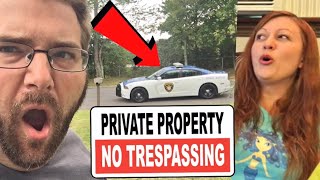 BUSTED TRESPASSING ON CAMERA COPS CAME [upl. by Lorrin]