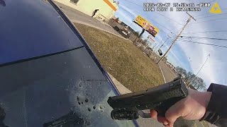 Suspect Shot Through Windshield After Hitting Cop With Car [upl. by Noitsirhc]