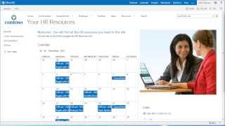 Como criar um calendário no SharePoint 2013 [upl. by Graig785]