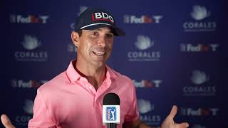 Billy Horschel Winner Press Conference Interview 2024 Corales Puntacana Championship © PGA Tour [upl. by Iharas]