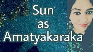 Sun as Amatyakaraka in Astrology [upl. by Virgilia]