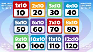 10 TIMES TABLE Math Song Count up by 10s [upl. by Natsirc734]