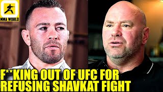 Colby Covington should be CUT from UFC for turning down Shavkat fightDana White at Boxing eventUFC [upl. by Nirtiac]