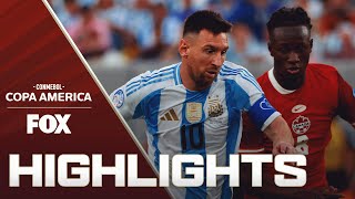 Argentina vs Canada Highlights  2024 Copa América  Semifinals [upl. by Renault]