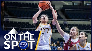 Tacky Tacatac on finding her rhythm in UST’s win vs UP  OSOnTheSpot [upl. by Yeltnerb]