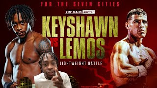 KEYSHAWN DAVIS KOs OVERWEIGHT LEMOS FIGHT COMMENTARY [upl. by Rania179]