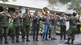 Flashmob de la Banda de Música de la V Región MIlitar [upl. by Liborio814]