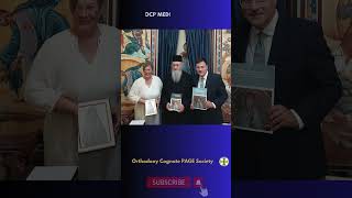 Orthodox Theologian Metropolitan Hierotheos Vlachos Receives OCP Chairman in Nafpaktos news [upl. by Wall792]