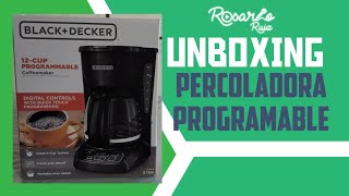 📦 UNBOXING Percoladora Programable Black  Decker CM1105B [upl. by Kirwin]