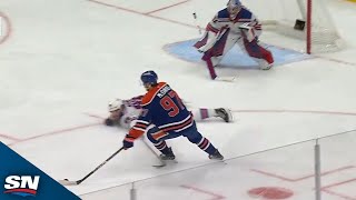 Connor McDavid Displays Unreal Solo Effort For His Second Goal Of Period [upl. by Strader]