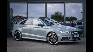 2019 19 AUDI RS3 SALOON SPORT EDITION 25 PETROL QUATTRO S TRONIC NARDO GREY [upl. by Alacim]