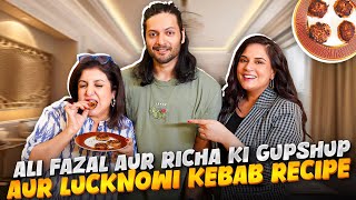 Ali Fazal Aur Richa Chadha Ne Kitchen Mein Dikhaya Apna Talent  Lucknowi Kebab  FarahKhanK [upl. by Airretal740]