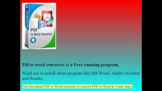 Best Pdf To Word Converter  Simple review about the best pdf to word converter [upl. by Bierman180]