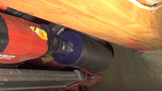 Coring Concrete with a Hilti Drill [upl. by Wyatt]