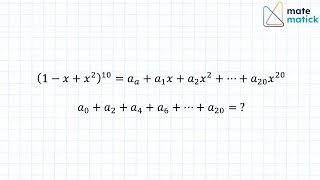 Find the Sum of Even Coefficients in This Polynomial Expansion shorts mathvideos mathematics [upl. by Buxton]